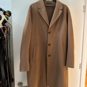 ACNE STUDIOS CAMEL WOOL OVERCOAT
